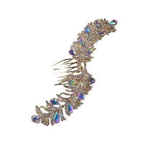 Rhinestone Elegant Hair Comb 6 1/2" Long Prom party Wedding Up Do Fancy